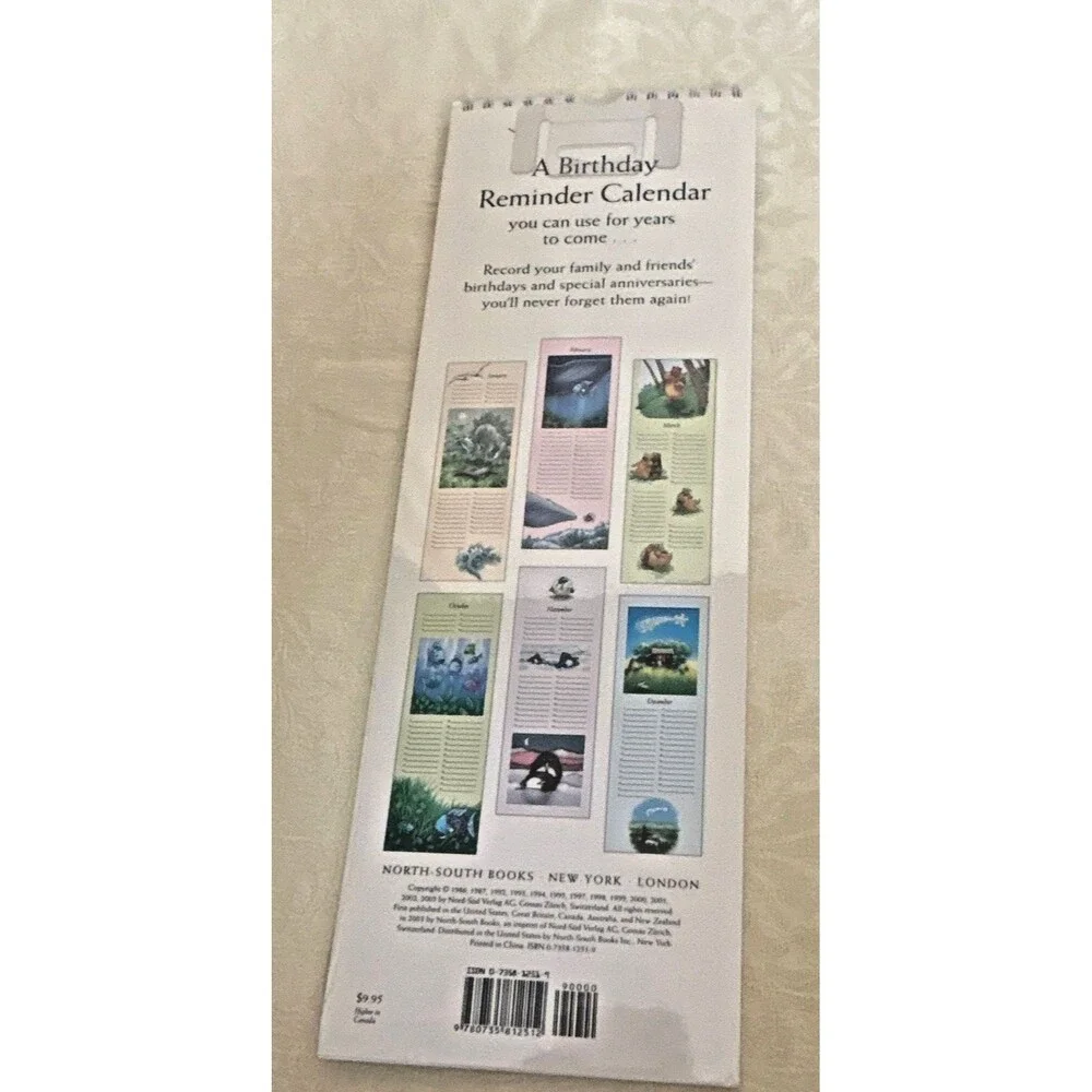 Vintage Marcus Pfister Perpetual Birthday Reminder Calendar ISBN 0735812514